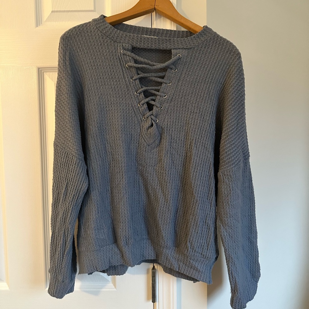 Long sleeve top, blue size m